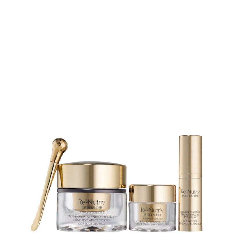 estee lauder re-nutriv ultimate diamond transformative energy eye creme confezione 15 ml crema occhi + 7 ml crema viso + 5 ml siero viso