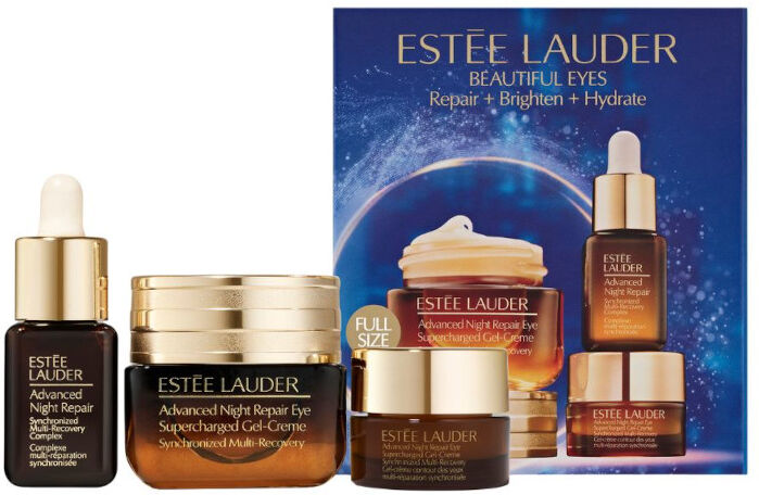 estee lauder advanced night repair eye supercharged gel-creme confezione 15 ml + 5 ml crema contorno occhi + 7 ml siero viso