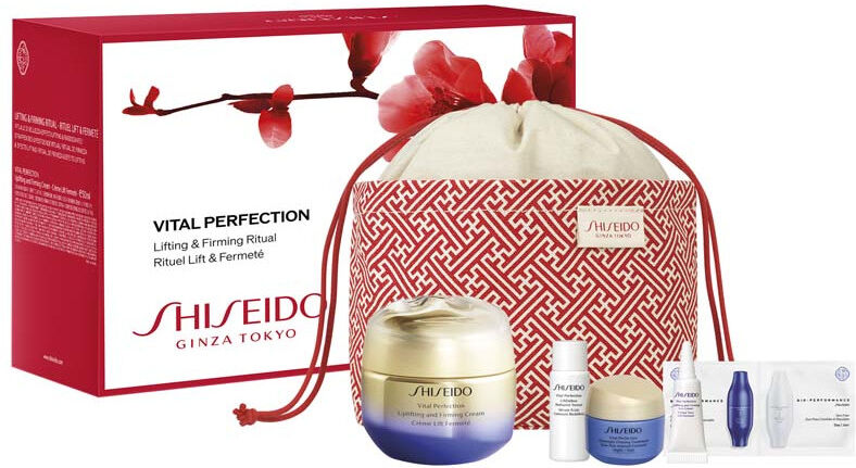 shiseido vital perfection - uplifting and firming cream confezione 50 ml crema viso giorno + 7 ml siero viso + 15 crema viso notte + 3 ml crema contor