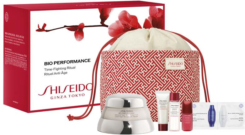 shiseido bio-performance advanced super revitalizing cream confezione 50 ml crema viso giorno + 15 ml detergente viso + 30 ml lozione viso + 10 ml sie