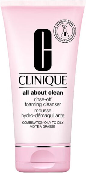 clinique all about clean rinse-off foaming cleanser mousse pelle da mista a grassa 250 ml edizione limitata