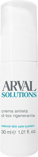 arval solution - natural skin care system - crema anti età d-tox rigenerante 30 ml