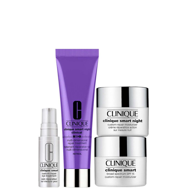 Clinique Smart Night Clinical MD Multi-Dimensional Confezione 30 ML Crema Viso Notte + 15 ML Crema Viso Giorno + 15 ML Crema Viso Notte + 5 M