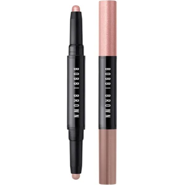 bobbi brown dual-ended long-wear cream shadow stick pink mercury shimmer / nude beach matte