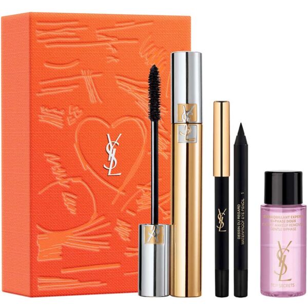 yves saint laurent mascara volume effet faux cils set - cofanetto occhi mascara volume effet faux cils 7,5ml + mini matita occhi 0,8gr + mini bifasico