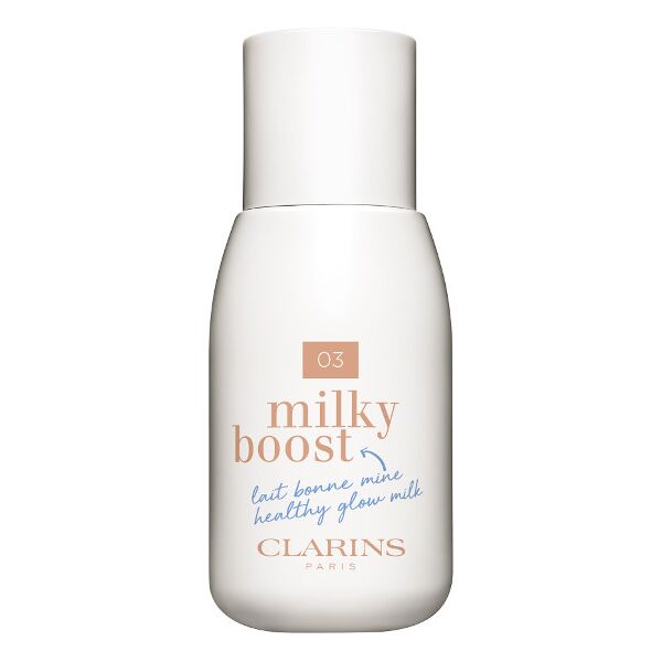 clarins milky boost - fondotinta colore in latte n. 04 milky auburn