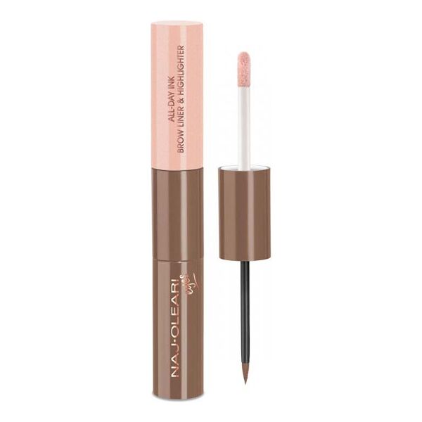 naj-oleari all-day ink brow liner & highlighter - colore sopracciglia e illuminante n. 03 more