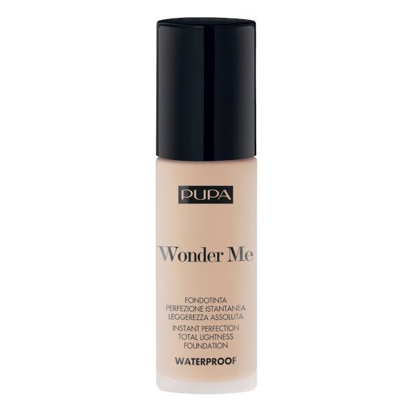 pupa wonder me - fondotinta perfezione istantanea dalla leggerezza assoluta e waterproof n.010 porcelain - neutral