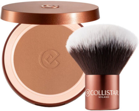 collistar terra abbronzante effetto seta + pennello kabuki n. 09 cristalli di sole shimmer