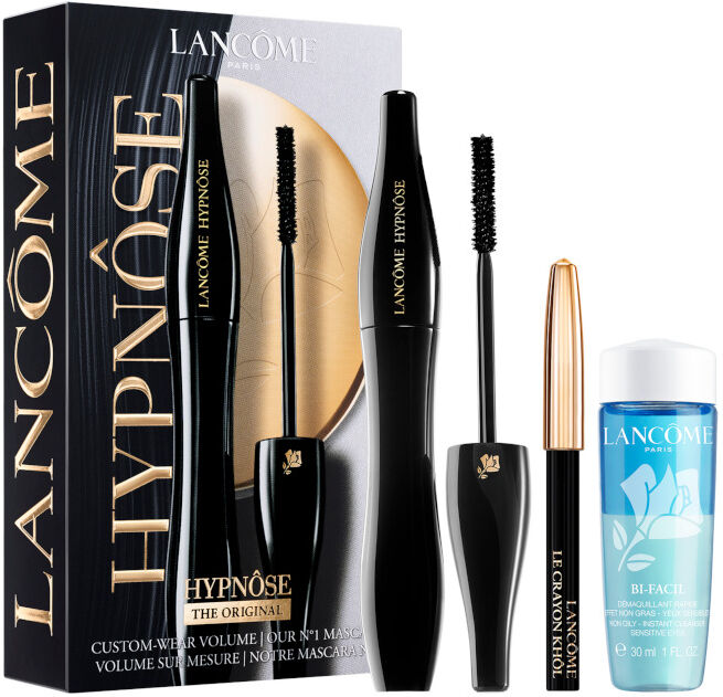 lancome hypnose new confezione 6.2 ml hypnôse mascara 01 noir hypnotic + le crayon khôl eyeliner pencil mini 01 noir + 30 ml bi-facil eye makeup re