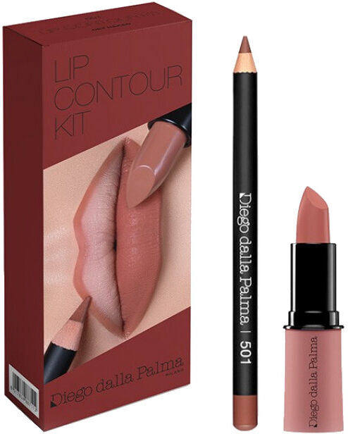 diego dalla palma lip contour kit rossetto + matita n. 505 rosa corallo + matita 12cm innocent rose