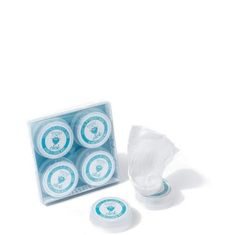 hipsteria salvietta cmpressa detergente viso e barba 4 capsule monouso