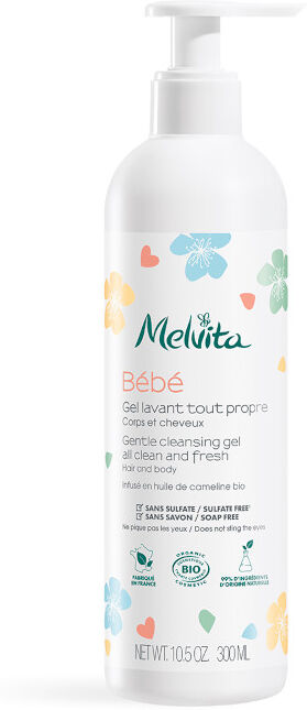 melvita bebè - gentle cleansing gel hair and body 300 ml