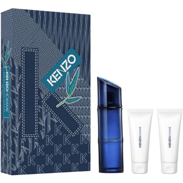 kenzo homme edt intense confezione 110 ml eau de toilette intense + 2 x 75 ml shower gel