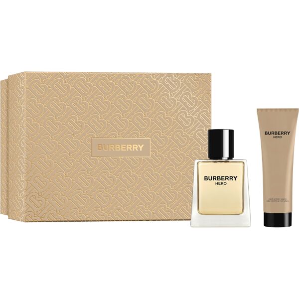 burberry hero edt confezione 50 ml eau de toilette + 75 ml shower gel