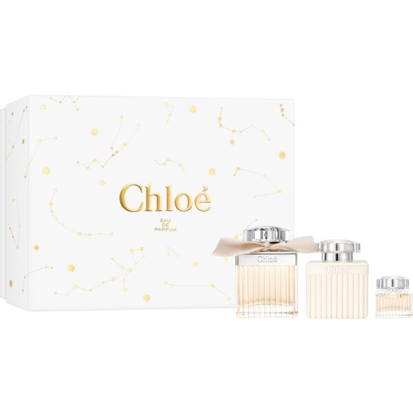 chloé chloé eau de parfum - cofanetto regalo 75 ml eau de parfum + 100 ml body lotion + 5 ml eau de parfum