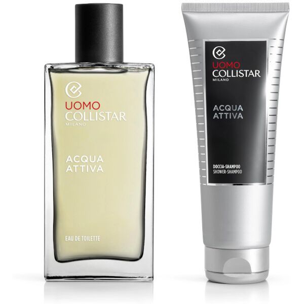 collistar acqua attiva - uomo cofanetto the bridge 100 ml eau de toilette + 100 ml doccia shampoo