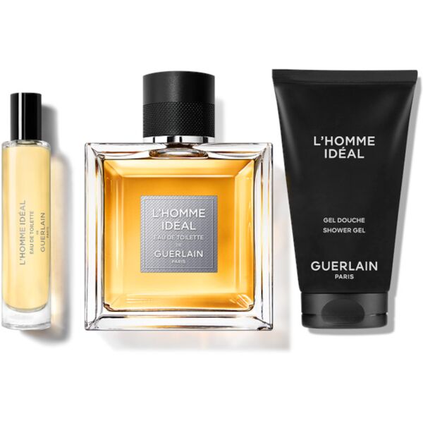 guerlain l'homme ideal edt confezione 100 ml eau de toilette + 75 ml shower gel + 10 ml eau de toilette