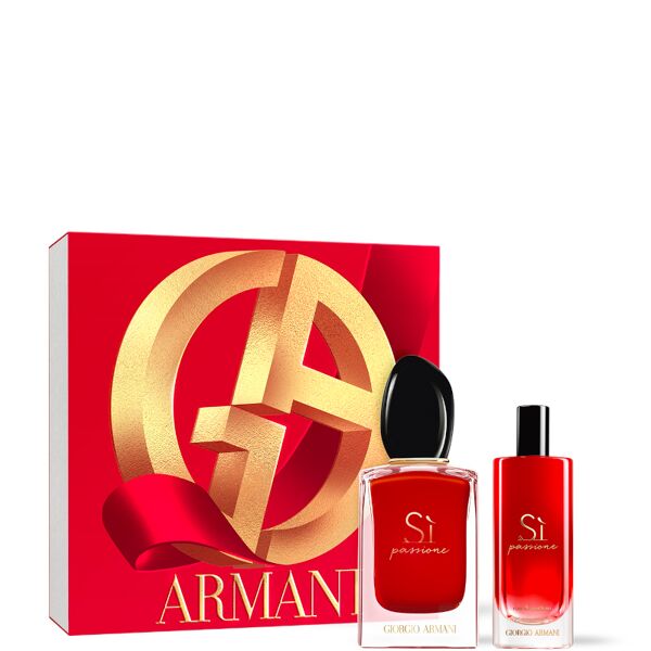 armani si passione cofanetto 50 ml eau de parfum + 15 ml eau de parfum