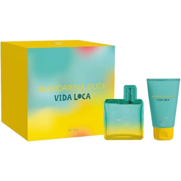 mandarina duck vida loca for him confezione 100 ml eau de toilette + 50 ml shower gel