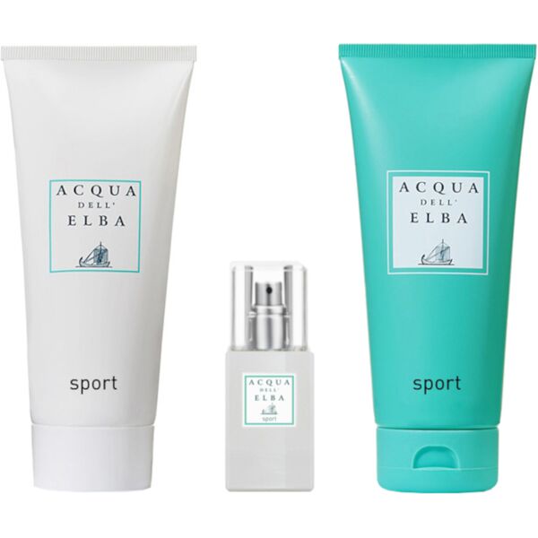 acqua dell'elba acqua dell’elba sport edp confezione 15 ml eau de parfum + 200 ml gel doccia shampoo + 200 ml crema corpo