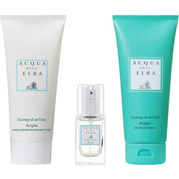 acqua dell'elba acqua dell’elba essenza di un'isola acqua confezione 15 ml eau de parfum + 200 ml gel doccia shampoo + 200 ml crema corpo