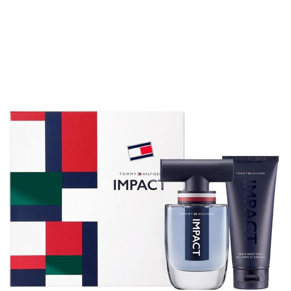 tommy hilfiger impact confezione 100 ml eau de toilette + 100 ml hair & body wash