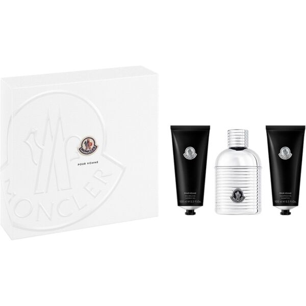 moncler pour homme confezione 100 ml eau de parfum + 100 ml shampooing + 100 ml shower gel