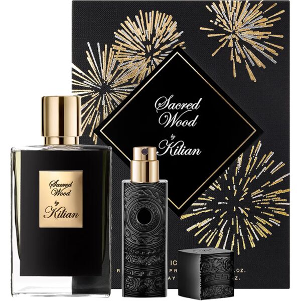 kilian paris kilian paris sacred wood confezione 50 ml refillable eau de parfum + 7,5 ml travel spray eau de parfum