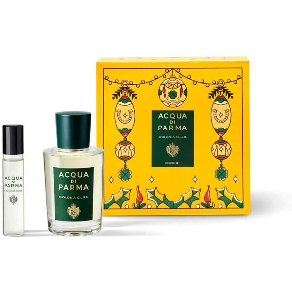 acqua di parma colonia c.l.u.b. delux set 100 ml eau de cologne + 12 ml eau de cologne travel spray