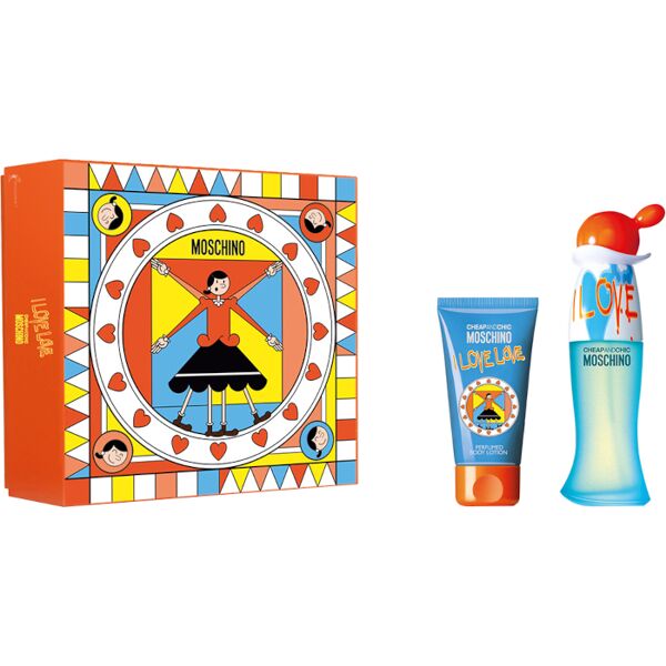 moschino cheap and chip i love love confezione 30 ml eau de toilette + 50 ml body lotion