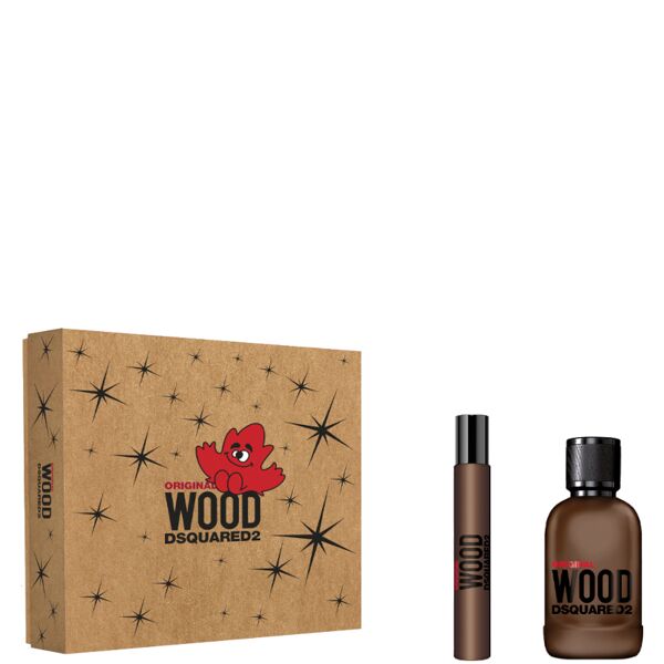 dsquared2 wood original confezione 100 ml eau de parfum + 10 ml eau de parfum travel spray