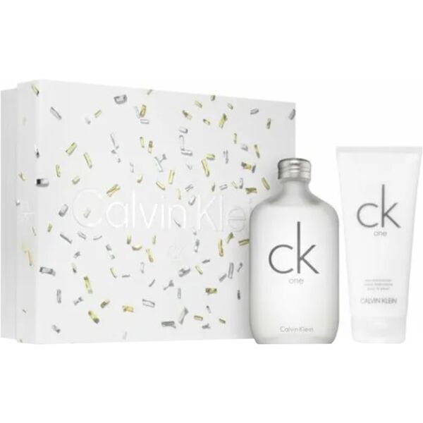 calvin klein ck one eau de toilette confezione 200 ml eau de toilette + 200 ml body lotion