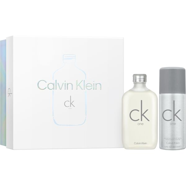 calvin klein ck one eau de toilette confezione 100 ml eau de toilette + 150 ml deodorante spray