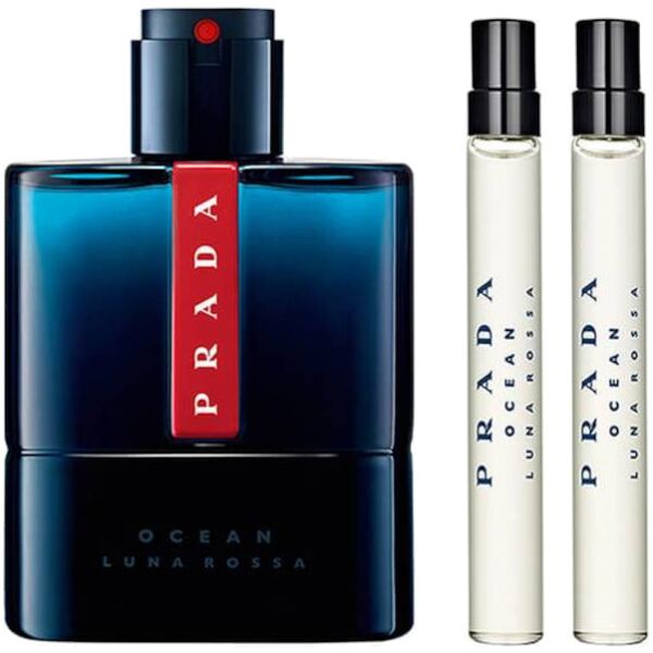 prada luna rossa ocean confezione 100 ml eau de toilette e 2 x 10 ml travel spray eau de toilette