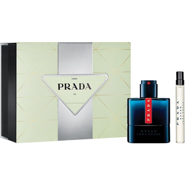 prada luna rossa ocean confezione 50 ml eau de toilette + 10 ml travel spray eau de toilette