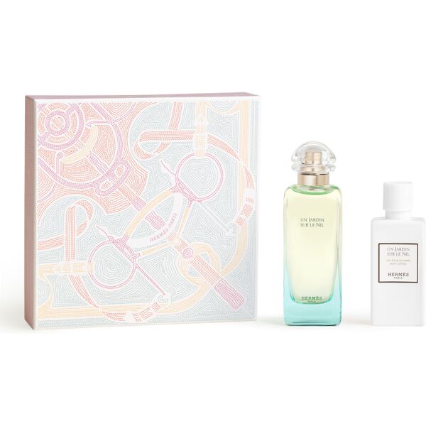 hermÈs un jardin sur le nil cofanetto 100 ml eau de toilette + 80 ml body lotion