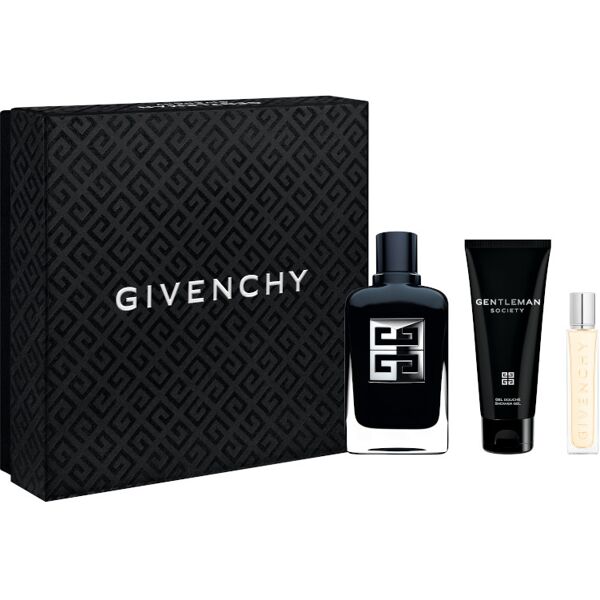 givenchy gentleman society cofanetto 100 ml eau de parfum + 12,5 ml eau de parfum + 75 ml shower gel