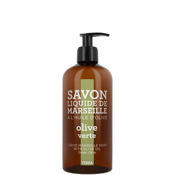 compagnie de provence terra - olive verte savon liquide de marseille 500 ml