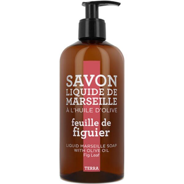 compagnie de provence terra - feuille de figuier savon liquide de marseille 500 ml