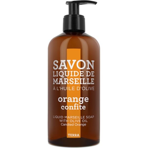 compagnie de provence terra - orange confite savon liquide de marseille 500 ml