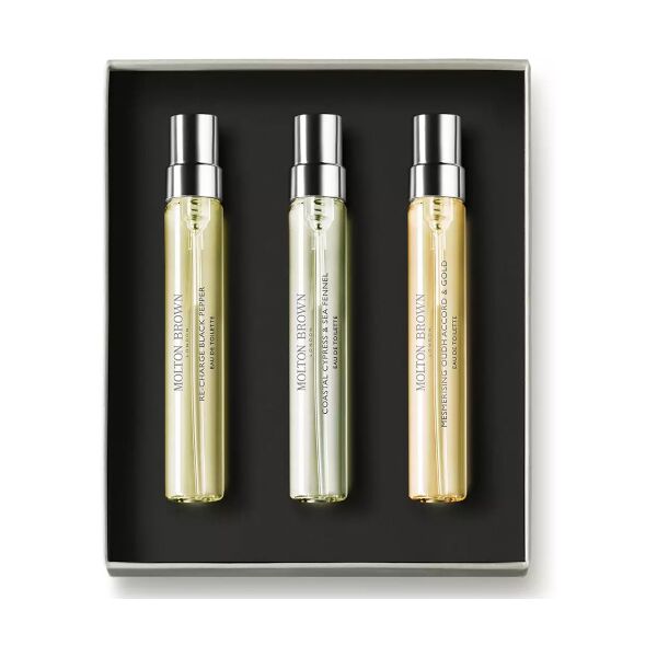 molton brown wood & aromatic fragrance discovery set 3 x 7,5 ml