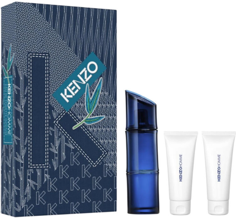 kenzo homme edt intense confezione 110 ml eau de toilette intense + 2 x 75 ml shower gel