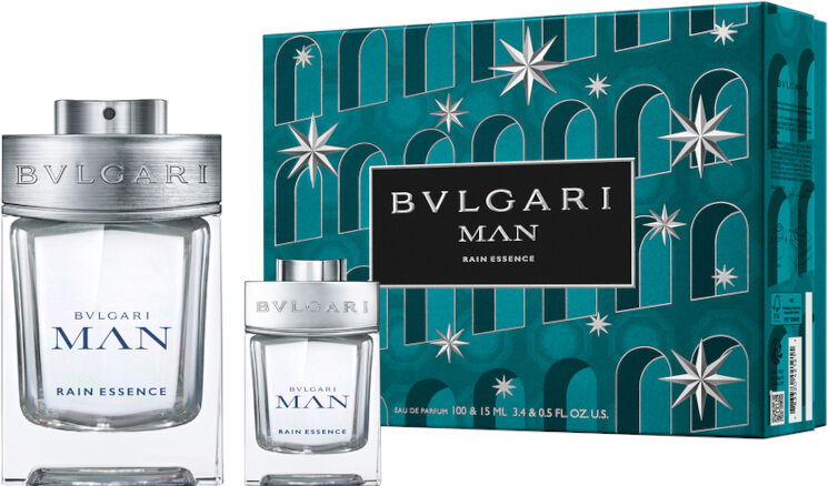 bulgari man rain essence confezione 100 ml eau de toilette + 15 ml eau de toilette