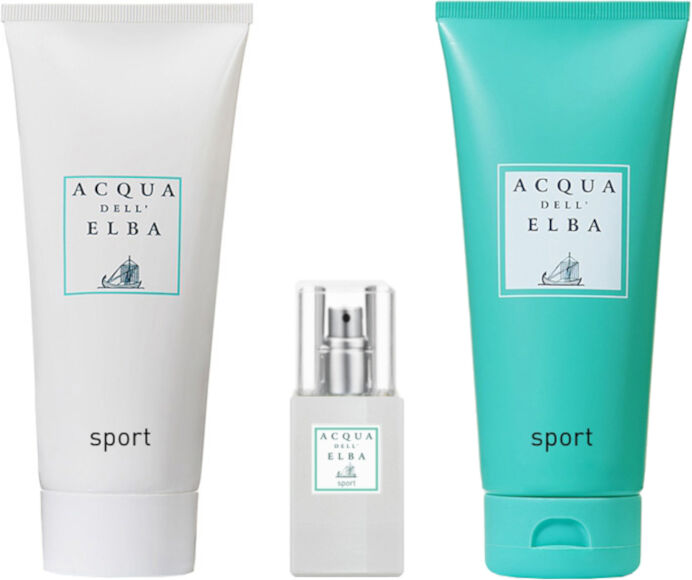 acqua dell'elba acqua dell’elba sport edp confezione 15 ml eau de parfum + 200 ml gel doccia shampoo + 200 ml crema corpo