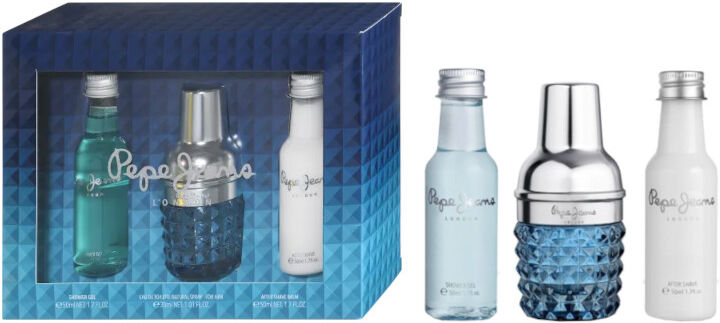 pepe jeans for him confezione 30 ml eau de toilette + 50 ml shower gel + 50 ml after shave balm