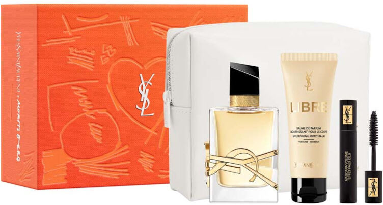 yves saint laurent libre edp confezione 50ml eau de parfum + 50 ml lozione corpo + mini mascara vefc + pouch