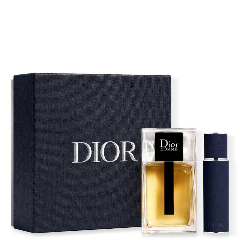 christian dior homme  dior homme cofanetto 100 ml eau de toilette + 10 ml purse spray ricaricabile