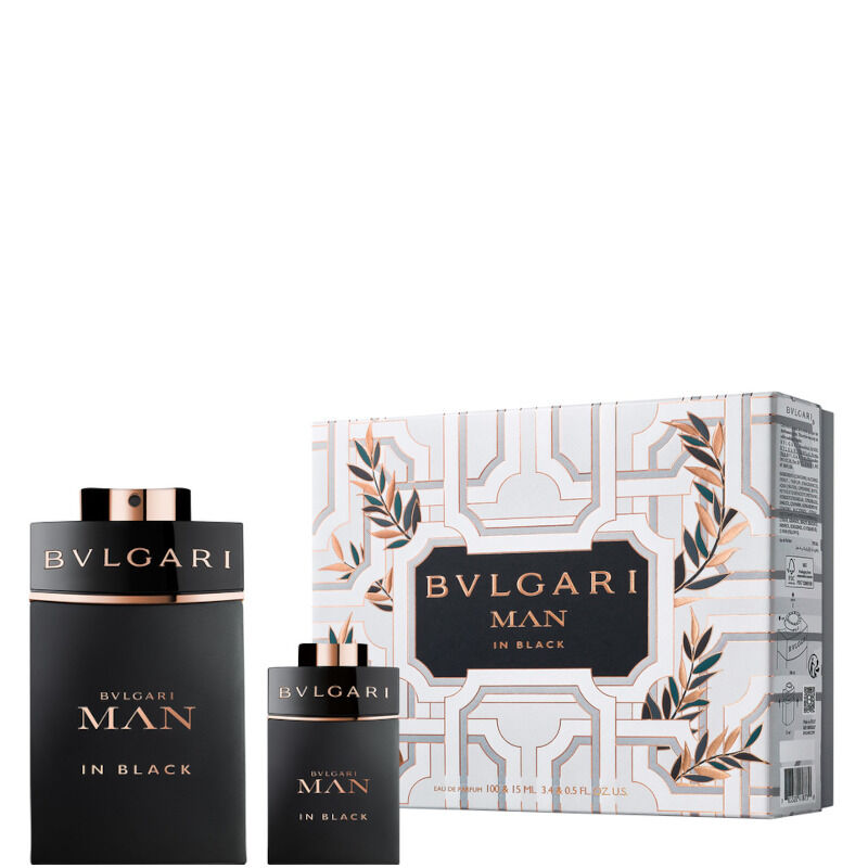 bulgari man in black confezione 100 ml eau de parfum + 15 ml eau de parfum