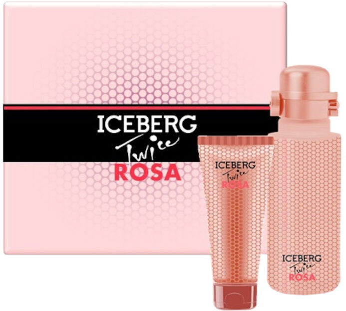 iceberg twice rosa for her confezione 125 ml eau de toilette + 100 ml body lotion